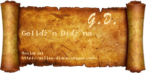 Gellén Diána névjegykártya
