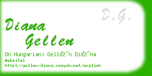 diana gellen business card